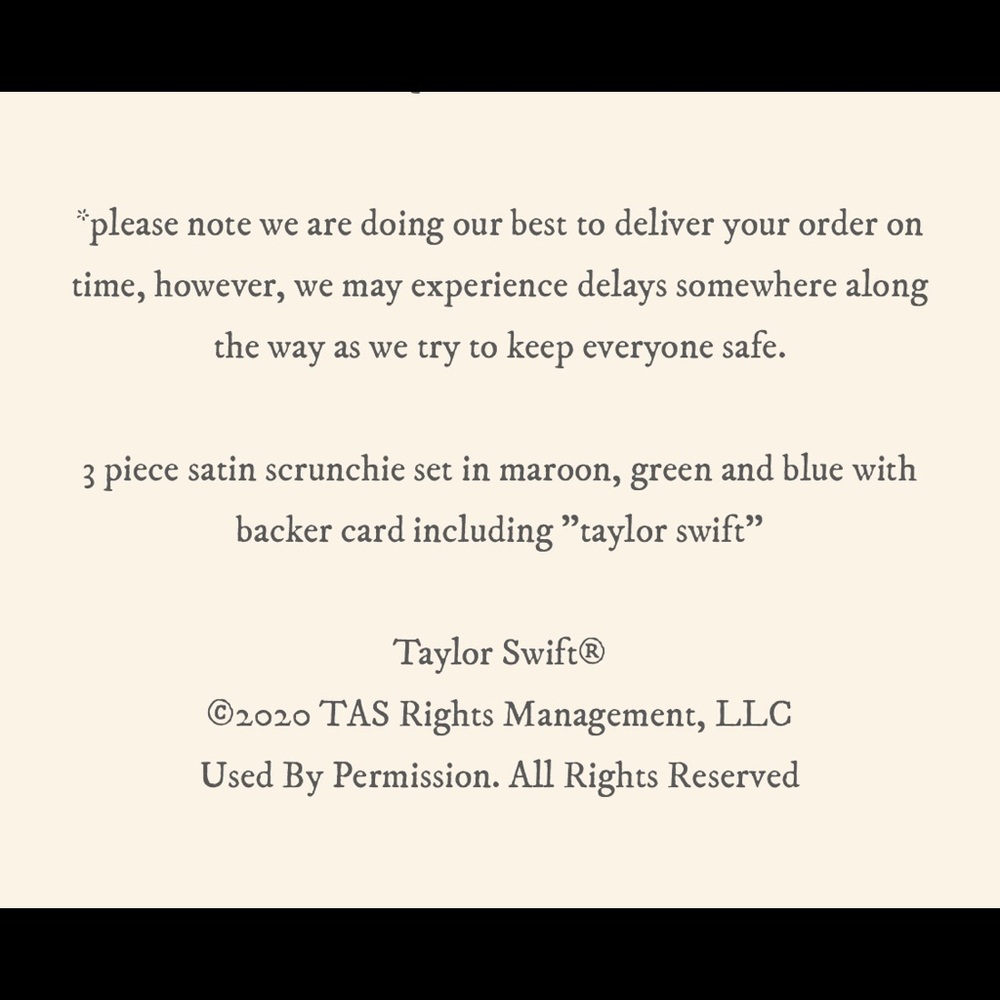 bundle of taylor swift scrunchies hair ties set 8 - Picture 11 of 16